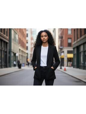 Ivanka Trump Black Women's Blazer with Classic Lapel